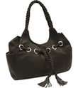 Piel Leather Braided Hobo 2748   Chocolate Leather (Womens)