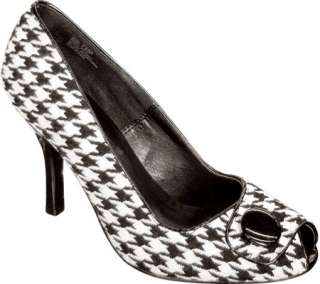 Chinese Laundry Cutie   Black/White Houndstooth/Patent    