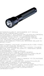 Streamlight Stinger XT   Flashlight Only   75010  