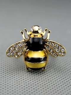 New Exquisite Lovely Rhinestone Bee Design Ring For Young r392  