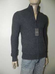 New Armani Exchange AX Mens Slim/Muscle Fit Full Zip Sweater  