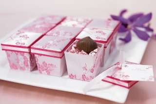   Brocade Favor Boxes Wedding Cherry Blossom Bridal Shower Spring  