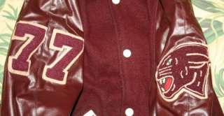 Vtg 77 VARSITY Letterman Wool Jacket TIGER Patch Medium M  