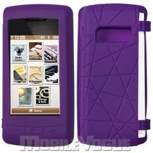 Soft Silicone Skin Case Cover For LG enV Touch VX11000 Verizon Purple