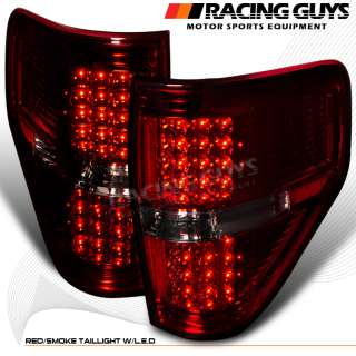 2009 2011 FORD F150 PAIR SMOKE LED TAIL LIGHTS TURN SIGNAL BACK UP 