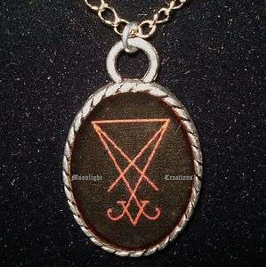 Lucifer Sigil Necklace Pendant Satan Satanic Occult  