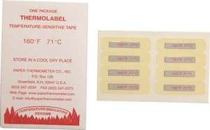 Dishwasher Temperature sensitive tape Labels 24 Pack Thermolabel 160 