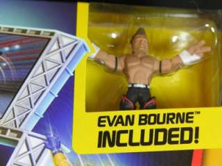 WWE Rumblers TITANTRON TOWER with EVAN BOURNE figure NIB  