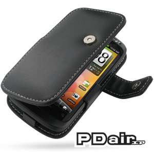 PDair Genuine Leather Case for HTC Desire S S510e  Book Type (Black)