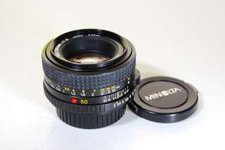 Minolta 50mm f2 lens MD manual focus for X series mint  