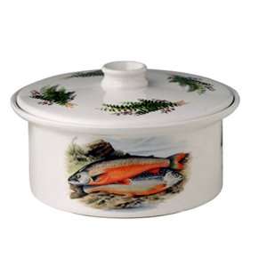 Portmeirion Compleate Angler Earthenware 3 Pint Covered Casserole 
