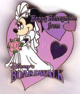 Disney Boardwalk Resort Happy Honeymoon Minnie Pin  