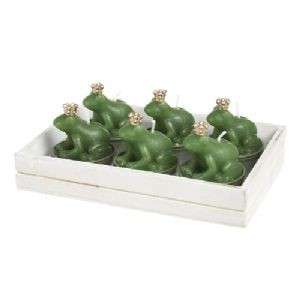 Green Frog Crown Prince Animal T lights Boxed Gift  