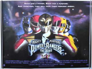 MIGHTY MORPHIN POWER RANGERS (1995) Original Quad Film Poster / Movie 