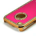 New Luxury Bling Crystal Diamond Case For iPhone 4 4G Hot Pink