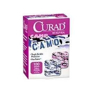 CURAD Kids Adhesive Bandages Camo PNK/BLUE, CURAD, 1X1 100 count Qty 