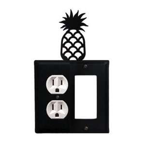 Pineapple Combination Cover   Single Left Outlet With Single Right GFI