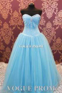 Prom dress gown evening ball lee 8444 baby blue pink UK purple hot 