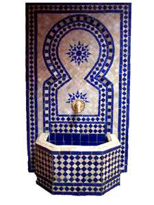 fontaines de jardin en mosaïque marocaine fontaines dintérieur 