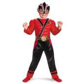 Power Rangers Red Samurai Ranger Muscle Chest Child Costume