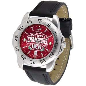 Alabama Crimson Tide 2009 BCS National Champions Mens Sport Leather 