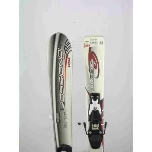 Used Rossignol Junior Edge Bold Size Kids Snow Skis with Bindings 