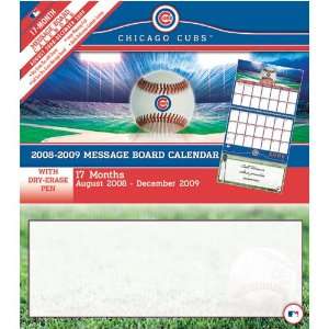    Chicago Cubs MLB 17 Month Message Board Calendar