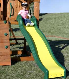 New Kids Big Cedar Swing Set Slide Clubhouse Playground  