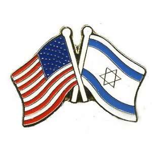   12 Israel and American Flag Friendship Hat Lapel Pins 