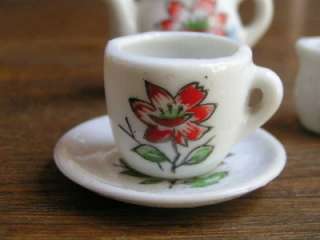 Vintage miniature porcelain toy Tea Set. Japan  
