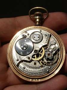 Antique American Hamilton Watch Co gild pocket Chronometer.17 rubys 