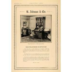 1927 Ad Altman English Furniture Antiques Home Decor   Original Print 