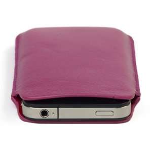   Leather Slip Case for Apple iPhone 4, 4S (Also fits iPhone 3GS & iPod