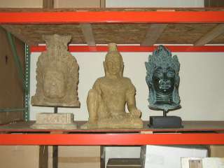 Sitting Ancient God Figure Artifact NEW STONE LOOK  