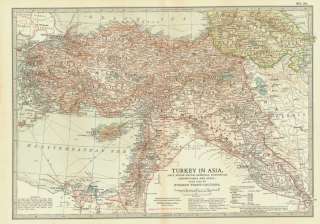 Title of map Turkey in Asia, (Asia minor (Anatolia), Armenia 