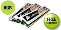   6GB (3 x 2GB) DDR3 1600 (PC3 12800) Triple Channel Kit Desktop Memory