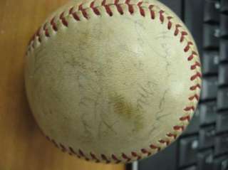 1966 NY Yankees Team Autograph Baseball Mantle Maris  