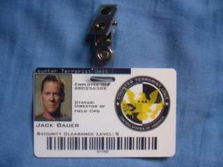 CTU Agent ID Card Badge CIA FBI NSA DHS Custom Cards  