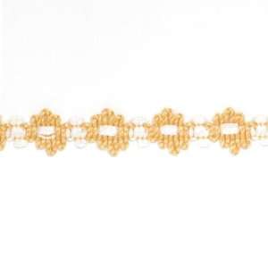 Cotton 5/8 Floral Braid Yellow/White By The Yard Arts 