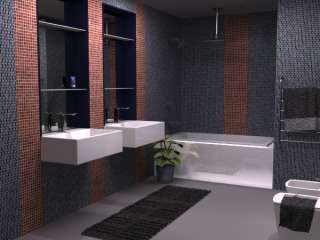 Dark Black Gray Glass Mosaic Subway Tile Kitch/Bathroom  