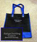 BATON TWIRLER TOTE BAG, BLUE/BK BATON TWIRLING COACH,RHINESTONE, FOR 