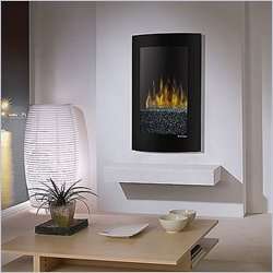   Wall Mount Electric Black Finish Fireplace 781052055063  