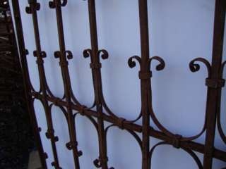 Antique Wrought Iron Panel / Gate 33.5 x 75  