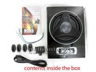 Boss BASS900 8 Low Profile Amplified Subwoofer with Remote Subwoofer 