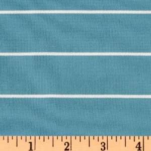 62 Wide Medium/Heavyweight Baseball Uniform Jersey Knit Stripes Blue 