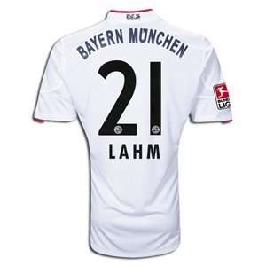  adidas Bayern Munich 10 12 LAHM Away Soccer Jersey Sports 