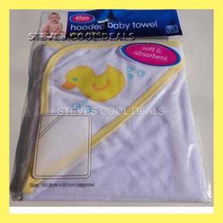 Baby Towel Hooded Bath Time Soft Pink Blue Green Yellow  