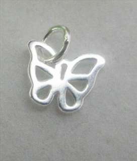 Sterling Silver Butterfly Charm Necklace Pendant SA434  