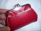 Buxton Red Triple frame Leather coin purse style 768