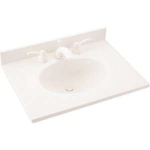   Swanstone VT1B1925 Ellipse Vanity Tops, Bermuda Sand